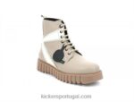 Kickers chute fabuloso bege V24TH211 mulheres