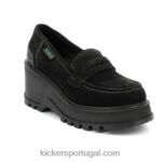 Kickers chute preto selvagem V24TH182 mulheres