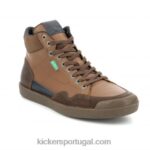 Kickers chute tripartido camelo conhaque navy V24TH324 homens