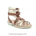Kickers cosak ouro marrom V24TH477 crianças
