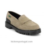 Kickers deck mocassim prata V24TH184 mulheres