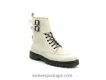 Kickers Deckranger off white patenteado V24TH208 mulheres