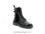 Kickers Deckranger patente preta V24TH207 mulheres