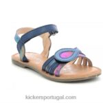 Kickers descarta azul escuro metalizado V24TH472 crianças