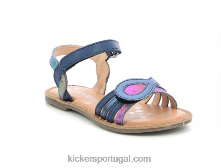 kickers_descarta_azul_escuro_metalizado_v24th472_criancas.jpg Kickers descarta azul escuro metalizado V24TH472 crianças - Image 1