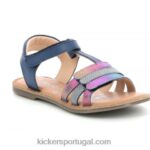 Kickers diamante azul escuro metalizado V24TH400 crianças