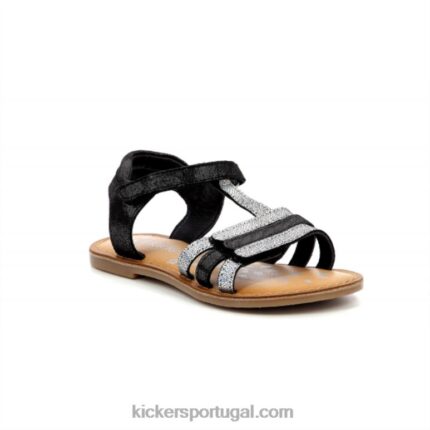 Kickers diamante negro metalizado V24TH697 crianças