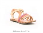 Kickers diamante rosa coral metalizado V24TH589 crianças