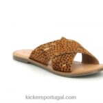 Kickers diaz-2 camelo ouro preto manchado V24TH110 mulheres
