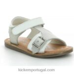 Kickers diazz branco prata metalizado V24TH553 crianças