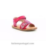 Kickers diazz rosa escuro estampado V24TH464 crianças