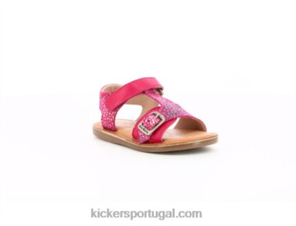 Kickers diazz rosa escuro estampado V24TH464 crianças