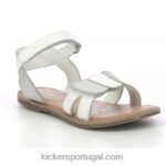 Kickers Disdana branco prata V24TH683 crianças