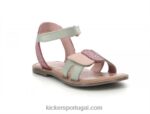 Kickers Disdana verde claro rosa V24TH469 crianças