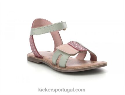 Kickers Disdana verde claro rosa V24TH469 crianças