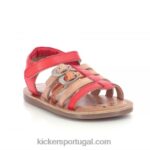 Kickers diveta laranja metalizado V24TH617 crianças