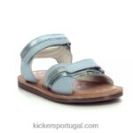 Kickers divizza azul claro metalizado V24TH578 crianças