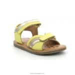 Kickers divizza ouro amarelo metalizado V24TH605 crianças - Image 2
