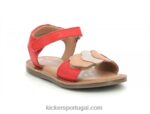 Kickers dyastar laranja metalizado V24TH476 crianças
