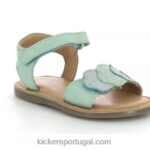 Kickers dyastar verde claro metalizado V24TH600 crianças