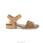 Kickers estampa bucidi camel black V24TH43 mulheres - Image 3