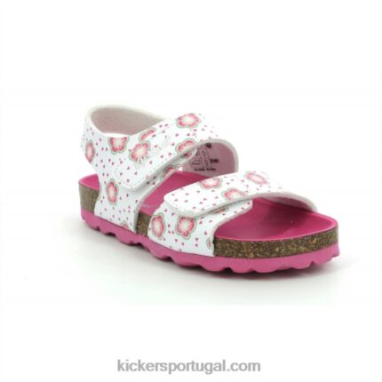 Kickers flor branca de verão V24TH529 crianças