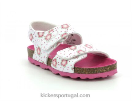 Kickers flor branca de verão V24TH563 crianças