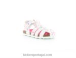 Kickers flor branca de verão V24TH753 crianças