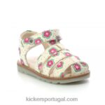Kickers flor branca nonosti V24TH545 crianças