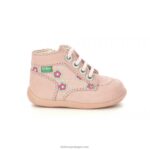 Kickers flor rosa bonzip-2 V24TH765 crianças - Image 3