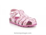 Kickers flor rosa clara de verão V24TH637 crianças