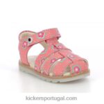 Kickers flor rosa nonosti V24TH544 crianças