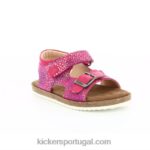 Kickers funkyo rosa escuro estampado V24TH409 crianças