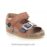 Kickers fuxio camelo V24TH596 crianças