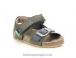 Kickers fuxio luz caqui V24TH597 crianças