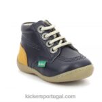 Kickers gazip amarelo marinho V24TH849 crianças
