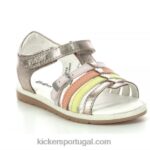 Kickers gilianna ouro rosa laranja V24TH479 crianças