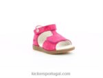 Kickers giusticia réptil rosa estampado V24TH463 crianças
