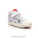 Kickers godup branco impresso V24TH937 crianças
