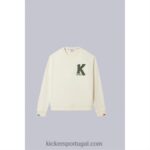 Kickers gola redonda jers bege V24TH1022 unissex