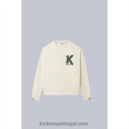 Kickers gola redonda jers bege V24TH1022 unissex