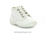 Kickers gullyzip perfo branco V24TH794 crianças
