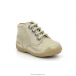 Kickers gulyflow bege metalizado V24TH893 crianças - Image 2