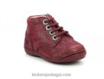 Kickers gulyflow bordô metalizado V24TH895 crianças