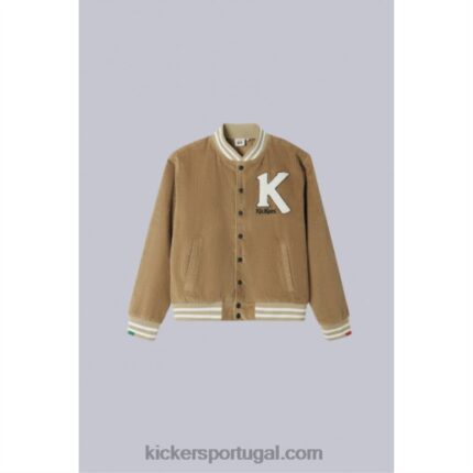 Kickers jaqueta de beisebol bege V24TH1019 unissex