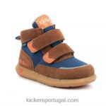 Kickers junibo marrom azul laranja V24TH966 crianças