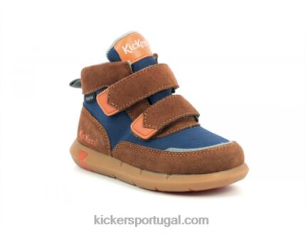 Kickers junibo marrom azul laranja V24TH966 crianças