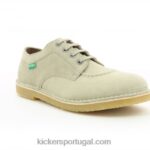 Kickers karma bege claro V24TH337 homens
