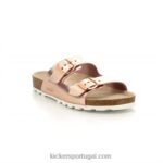 Kickers kick alces ouro rosa V24TH87 mulheres