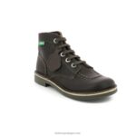 Kickers kick col dk brown wh permanente de costura V24TH222 mulheres - Image 2